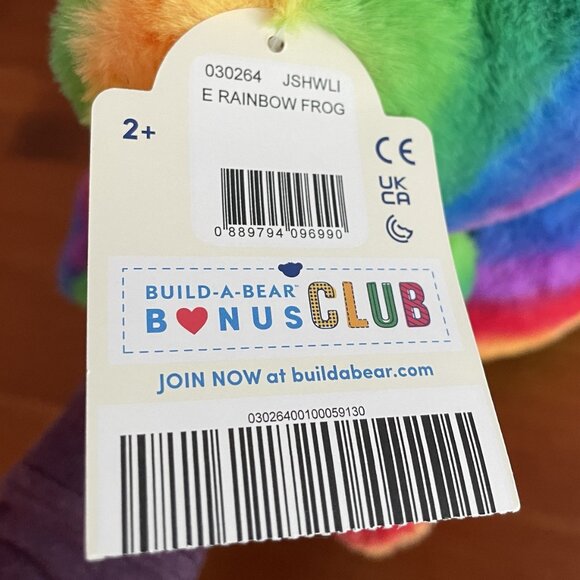 Build-A-Bear Rainbow Frog Plush - Picture 9 of 11